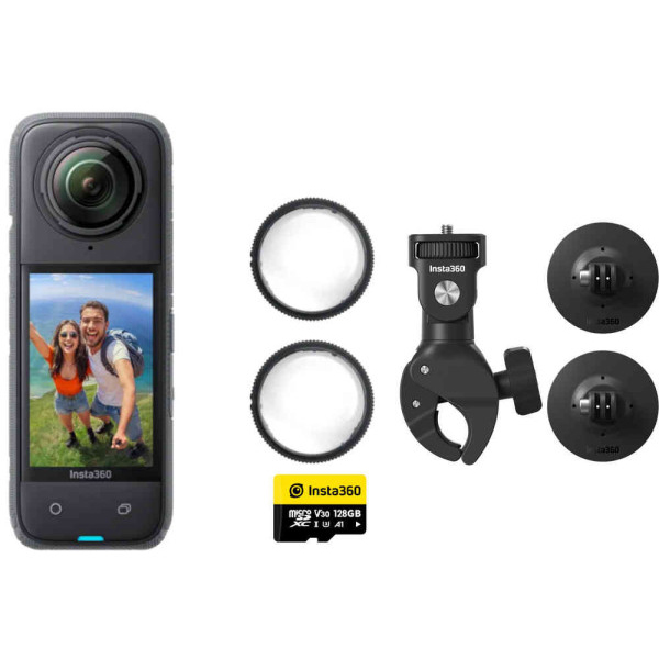 Insta360 X4 akciona kamera Motorcycle Kit (sa 128GB) - 1